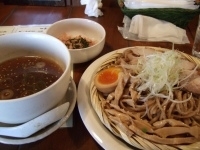 「香味穀つけ（200g）+トロトロ杏仁豆腐」@麺づくり 蒼空 本店の写真