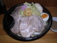 「ごじ麺+中盛+魚粉+味玉+チャーシュー」@中華そば・特製もりそば 満帆 伊勢崎店の写真