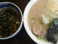 「楽らーめんぶためしセット￥850」@蔵前元楽 総本店の写真