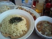 「ざるラーメン+チャーハンセット（409円+420円）」@幸楽苑 若松店の写真