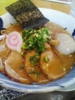 「八豚ちゃ〜しゅう麺（平打ち麺）」@麺屋 湯や軒の写真