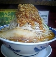 「ふじ麺（味噌） 680円+大盛券 100円」@明神角ふじの写真