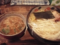 「つけめん+大盛り+トッピングネギ 【750円+100円+100円」@中華そば 椿の写真