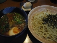 「つけ麺+生クリーム味玉」@麺屋 青山 本店の写真