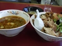 「つけ麺 醤油+トッピングチャーシュー+大盛」@手打らーめん 勝龍の写真