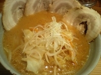 「味噌ちゃーしゅーめん（880円）」@豆でっぽうの写真