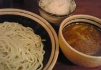 「カレーつけめん+鶏ごはん」@麺・酒処 ぶらりの写真