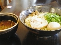 「鶏白湯つけ麺（中）+味玉」@鶏そばや 竜神洞の写真