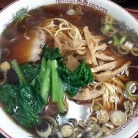 「ラーメン（￥650）+大盛（￥80）」@そば処 更科の写真