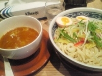 「秋刀魚鶏白湯つけ麺+大盛+海老味玉」@つけ麺生粋 四日坊主 水道橋店の写真