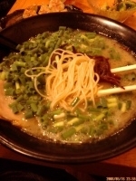 「斗樹ラーメンバリカタ（味玉+ネギ+替え玉）650円+100円+1」@つけめん専門店 斗樹 神田店の写真