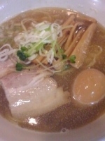 「煮干そば（味玉）+まかないごはん」@TETSU 品川店の写真