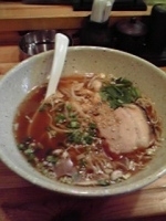 「醤油らーめんとすじ飯のセット900円」@拉麺屋恒麺の写真