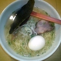 「汐らーめん 650円+味玉 100円」@ラーメン雲水の写真