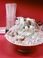 「ミソ小、太麺、野菜大盛、ニンニク有り」@ラーメン 麺徳 東陽町店の写真