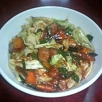 「スタミナラーメン（冷やし） 600円」@えるびすの写真