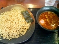 「かつおつけ麺（中盛極太）」@つけめん赤とんぼの写真