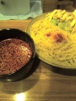 「ささみつけ麺+半熟玉子」@広島流つけ麺 とんがらしの写真