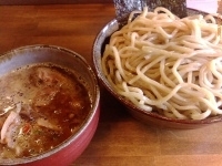 「辛つけ麺（中盛）半肉マシ 800円+150円=950円」@蝉時雨の写真