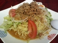 「冷し坦々麺（麺多め）+サービス半ライス」@二代目めん家 味味の写真