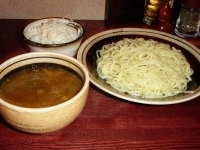 「カレーつけめん+鶏ごはん」@麺・酒処 ぶらりの写真