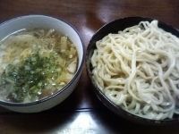 「茸つけ麺（柚子塩味）中盛り」@ラーメン工房 幸福亭の写真