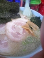 「チャーシューメン醤油（固め・超コッテリ）￥750 海苔増し￥50」@ラーメンショップ 薮塚店の写真