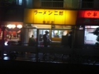 「小豚ダブル にんにく」@ラーメン二郎 仙川店の写真