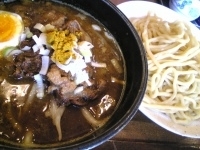 「牛すじカレーつけそば（850円）」@麺 池谷精肉店の写真