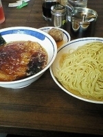 「純粋黒豚ロースつけ麺（1,200円）・大盛り（150円）・黒豚シ」@元祖大王SL 海浜幕張店の写真