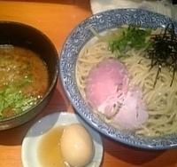 「濃厚つけ麺（魚介） 680円+中盛 50円+大人の味玉 100円」@麺処 ほん田の写真