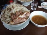 「スープつけ麺大盛/野菜/ニンニク  750円」@にかいやの写真