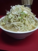 「小ラーメン ヤサイ+カラメ+にんにく」@ラーメン二郎 桜台駅前店の写真