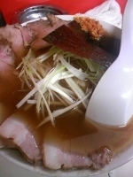 「ネギミックスチャーシュー醤油（スーパーコッテリ!）￥850 特濃」@ラーメン 日本一の写真