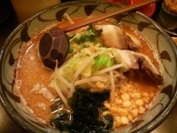 「ピリ辛 太麺 野菜 チャーシュー2枚」@味噌一 荻窪店の写真