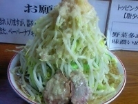 「ラーメン（600円） ヤサイマシマシニンニクアブラ」@ラーメン大 西荻店の写真