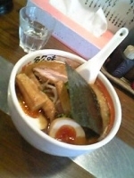 「焦がしにんにく（大盛り）トッピング」@麺や多久味の写真