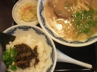 「辛子高菜セット￥850」@博多麺房 赤のれん 西麻布本店の写真