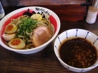 「熟成醤油つけめん（極太麺）+半熟味付玉子」@旭川らーめん かじべえの写真