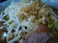 「小ラーメン（ニンニク 600円）」@ラーメン二郎 亀戸店の写真