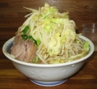 「小ラーメン 『ヤサイ・ニンニク』」@ラーメン二郎 新小金井街道店の写真