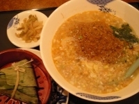 「ゴマ味噌タンタン麺580円ちまきセット200円」@バーミヤン with bar 練馬高野台駅前店の写真