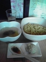 「6月限定 南高梅と鱧の淡麗鶏塩つけめん」@菜の写真