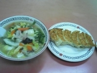 「タンメン+餃子」@十番の写真