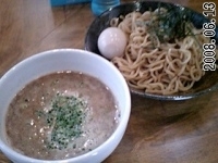 「つけめん・中盛（750円）+味玉（100円）」@つけ麺 梛木の写真