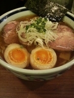 「チャーシュー味玉そば+麺増量」@中華そば 志の田の写真