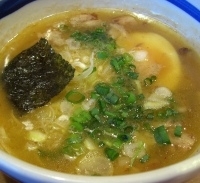 「鶏がら白湯つけめん」@常勝軒 伊勢崎総本店の写真