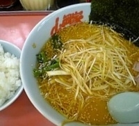 「特製味噌ネギラーメン 790円+半ライス 110円」@ラーメン山岡家 牛久店の写真
