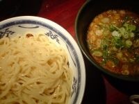 「つけそば大盛り（+クーポン九条ネギ）」@つけそば屋 北かまの写真