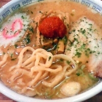 「ミニからみそラーメン （550円）」@龍上海 新横浜ラーメン博物館店の写真